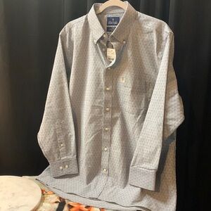 NWT Stanford “Travel” wrinkle free Oxford. Reg fit. 16 1/2, 36-37 bluecloudburst